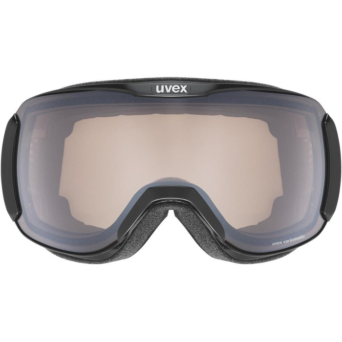 Гірськолижна маска uvex downhill 2100 V, фотохромна, антифог, чорна, універсальний розмір, для жінок та чоловіків