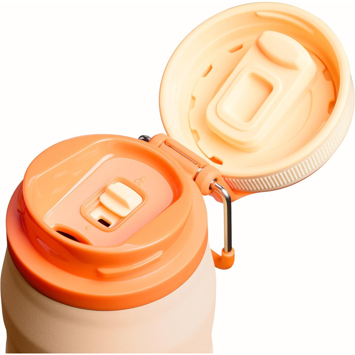Термос-пляшка STANLEY 1913 IceFlow Bottle Twist Flip 0.47л, помаранчева (Orange Sherbet)