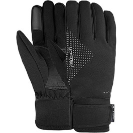 Універсальні спортивні рукавички Reusch R-TEX XT TOUCH-TEC, водонепроникні, вітрозахисні, дихаючі, сенсорні, для чоловіків і жінок, чорні/сріблясті, розмір L