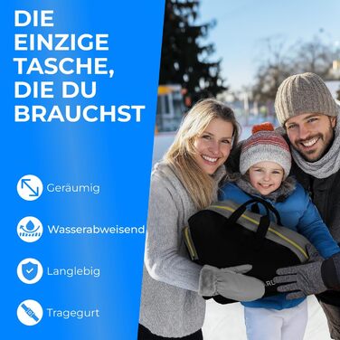 Сумка для ковзанів STYNGARD Montreal (чорно-жовта) - для ковзанів та роликів, міцна тканина