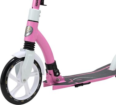 Самокат дитячий та дорослий STAR SCOOTER алюмінієвий, рожевий, колеса 230мм