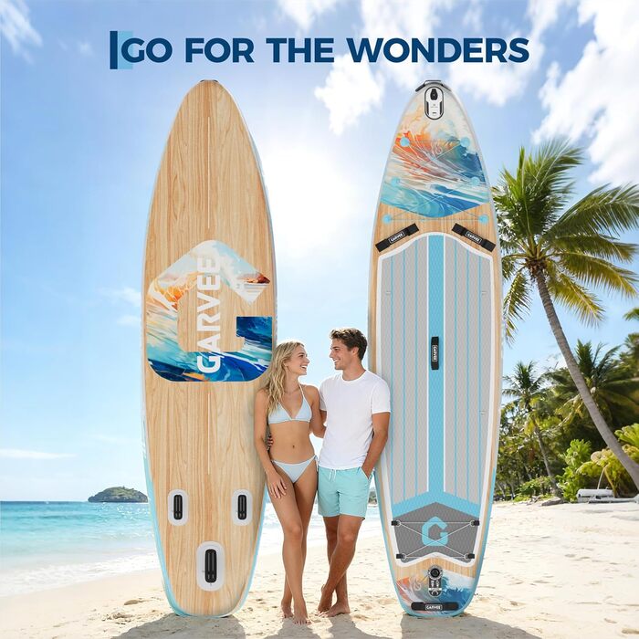 Надувний SUP Борд Преміум Класу з Аксесуарами, Кріпленням для Камери та Регульованим Веслом