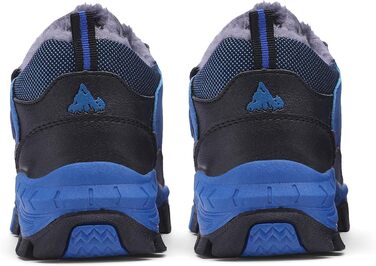 Дитячі зимові черевики Kinder Outdoor - теплі, взуті, для піших прогулянок, трекінгу та катання снігом. Дитячі черевики для хлопчиків та дівчаток (35 EU, блакитні)
