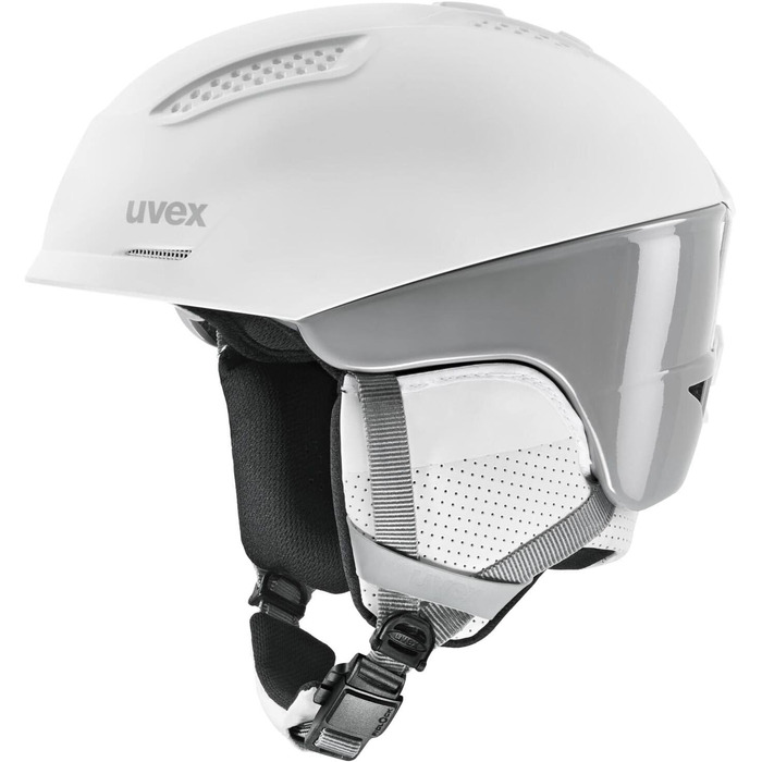 Гірськолижний шолом Uvex Ultra Pro для дорослих, білий/сірий, 51-55 см