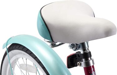 Дитячий велосипед BIKESTAR 20/24 дюйми для хлопчиків та дівчаток від 6 років | Велосипед круїзер | Тест без ризику (фіолетовий)
