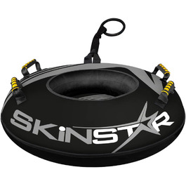 Сноутюбінг SkinStar Profi 100 см, чорний-сірий, надувні санки для катання по снігу