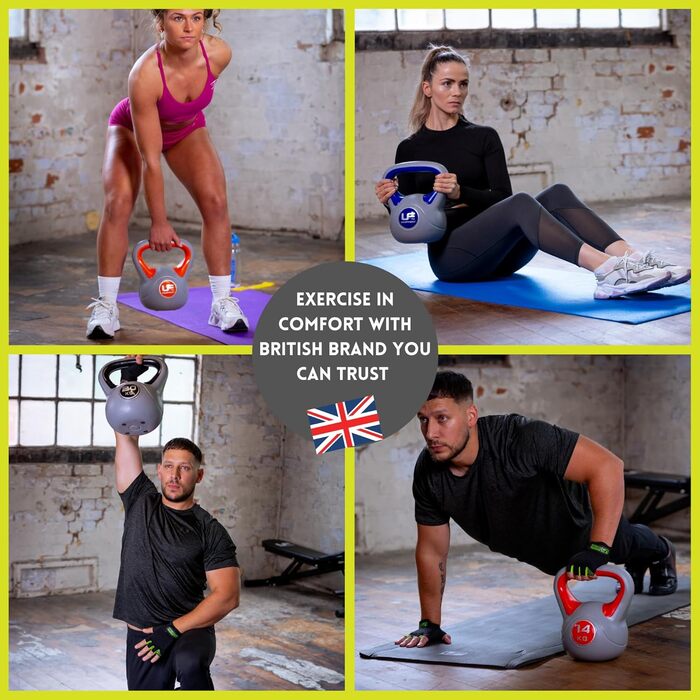 Гиря Urban Fitness Ufw0810 вінілова, зелена, 10 кг
