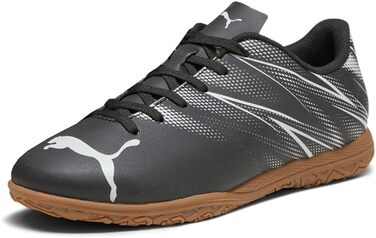 Дитячі кросівки PUMA Attacanto для занять спортом у приміщенні, 36 EU, чорний/сріблястий