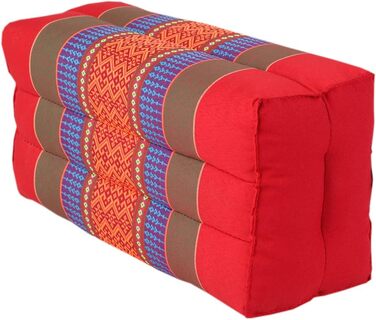 Медитаційна подушка Zafu ANADEO Standard, капок, червона, 100% натуральна, для йоги та медитації