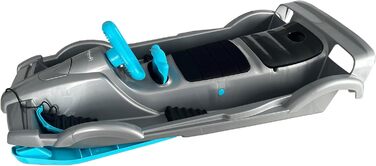 Санки Funwave AlpenGaudi Double Race для двох, сріблясті, 114x55x28 см