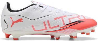 Кросівки футбольні PUMA Ultra 5 Play FG/AG (47 EU, Білий/Чорний/Червоний)