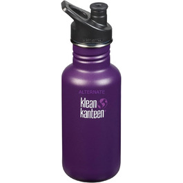 Пляшка для води Klean Kanteen Classic Winter Plum матова 532 мл з кришкою Sport Cap 3.0