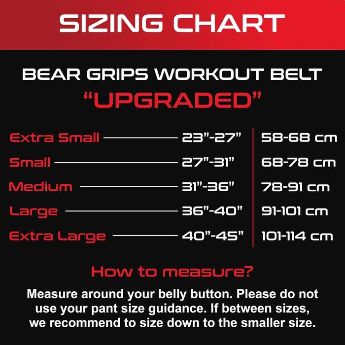 Пояс для важкої атлетики Bear Grips, 3-шаровий, із надійною застібкою, для станової тяги, присідань, WOD, олімпійського підйому, для підтримки спини