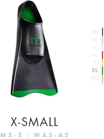 Ласти TYR Crossblade 2.0 чорні XS – тренувальні ласти для плавання
