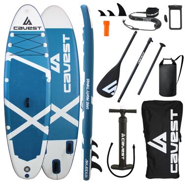 Надувне SUP-борд Stand Up Paddle Board для дорослих та дітей, блакитний, висока стабільність