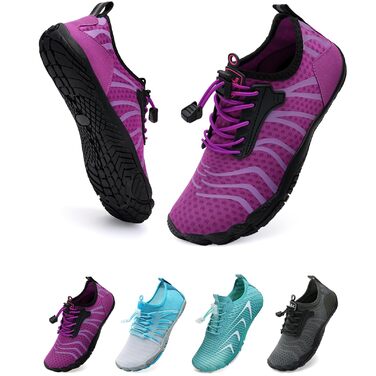 WateLves Барфуті туфлі для чоловіків та жінок, спортивні, для плавання, трейлраннінгу, з антиковзкою підошвою та широкою передньою частиною
