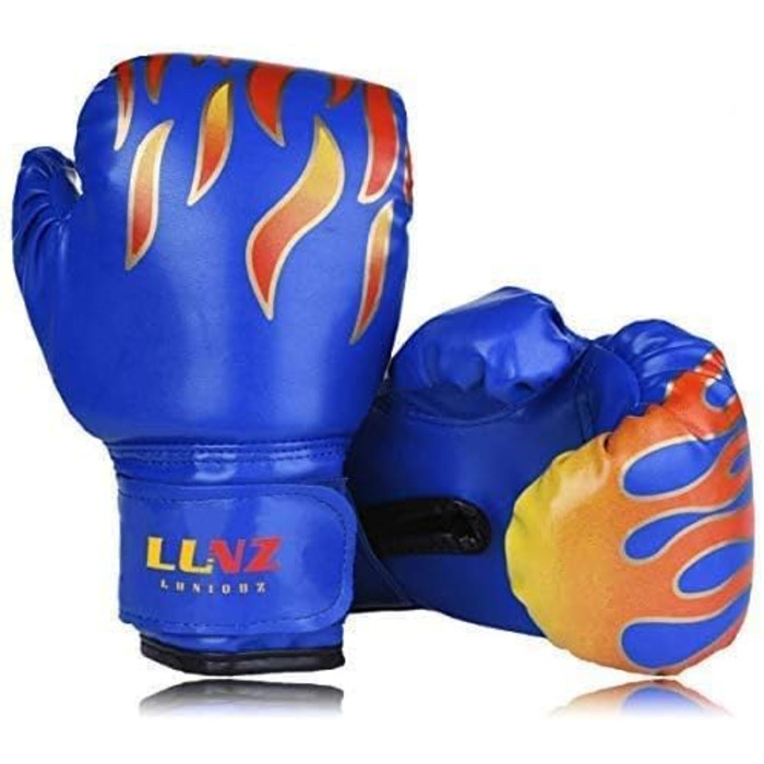 Боксерські рукавички для дітей Kinder Boxhandschuhe 6OZ/8OZ для MMA, муай-тай, кікбоксингу та тренувань на боксерській груші (8OZ, блакитні)
