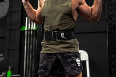 Пояс для важкої атлетики Gymreapers, 4-дюймовий неопрений, з металевою пряжкою, для бодібілдингу, пауерліфтингу, кроссфіту, регульована олімпійська підтримка спини
