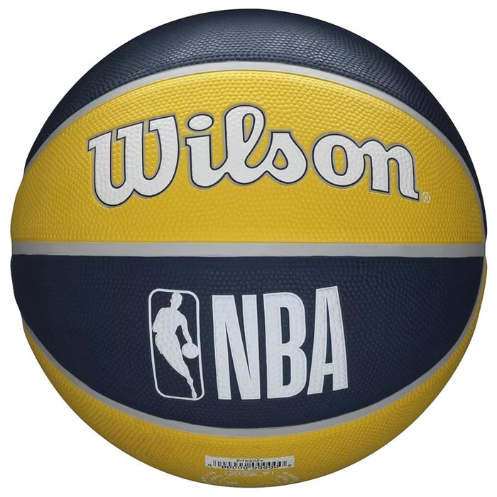 Баскетбольний м'яч Wilson NBA Team Tribute, блакитний/жовтий