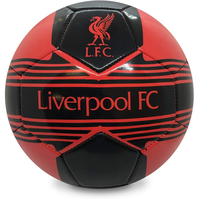 Футбольний м'яч Liverpool FC з емблемою клубу, офіційний мерч, розмір 4, червоний, подарунок