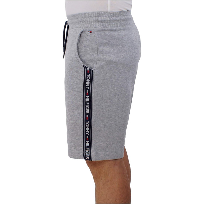 Чоловічі шорти-світшоти Tommy Hilfiger короткі, сірі (Grey Heather)