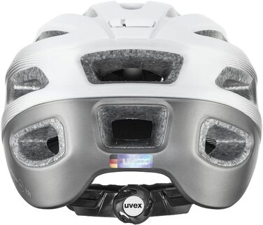 Жіночий велосипедний шолом Uvex True CC, матовий біло-сірий, 52-55 см, 2024