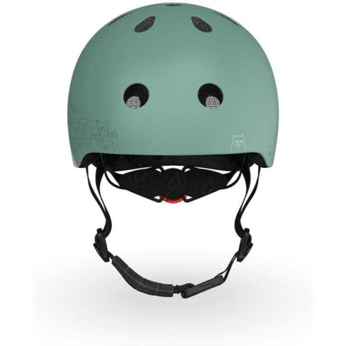 Дитячий шолом Scoot&Ride XXS, рефлективний, лісовий зелений