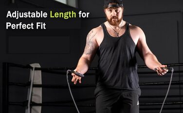 Стрибкове канат Hererope з вагою 250г, регульований, з підшипниками, неслизька ручка, міцний сталевий трос, для чоловіків та жінок, фітнес, HIIT