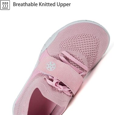 Босоніжки Eagsouni для чоловіків та жінок: кросівки для фітнесу, подорожей та бігу на вулиці. Зручні, легкі, дихаючі, широка передня частина, антиковзаюча підошва, розмір 42 EU, рожеві.