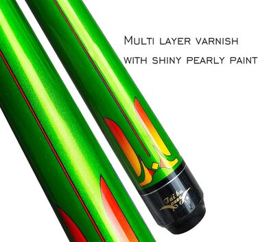 Дитячий більярдний кий Tai Ba Cues, 13 мм наконечник, 121.9 см, з канадського аhorn, для дітей, 515 г, блакитно-чорний