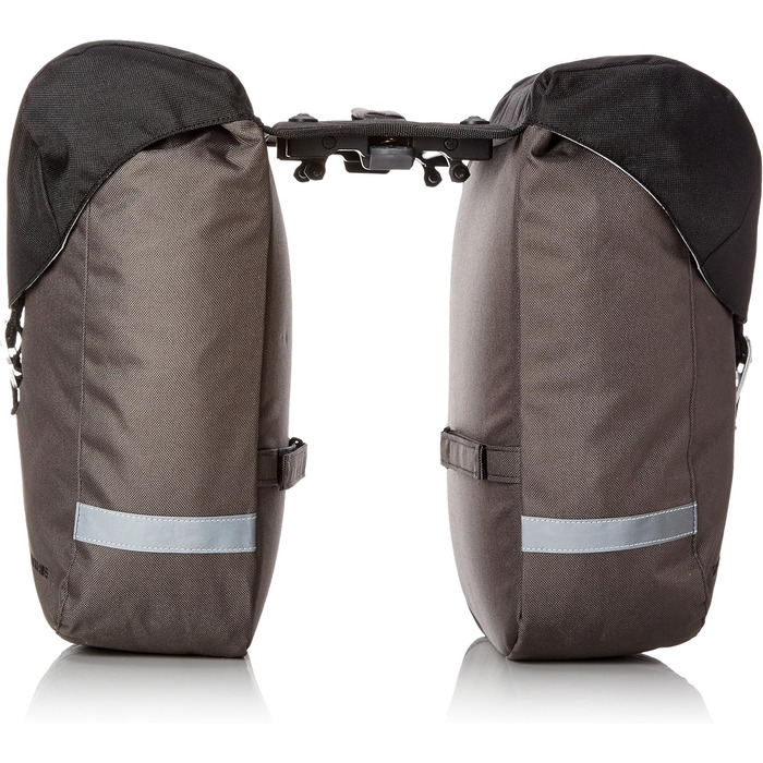 Велосипедна подвійна сумка Racktime Vida, чорна, 35x28x26 см