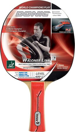 Ракетка для настільного тенісу Donic-Schildkröt Waldner 600, 1,8 мм, ITTF, універсальна