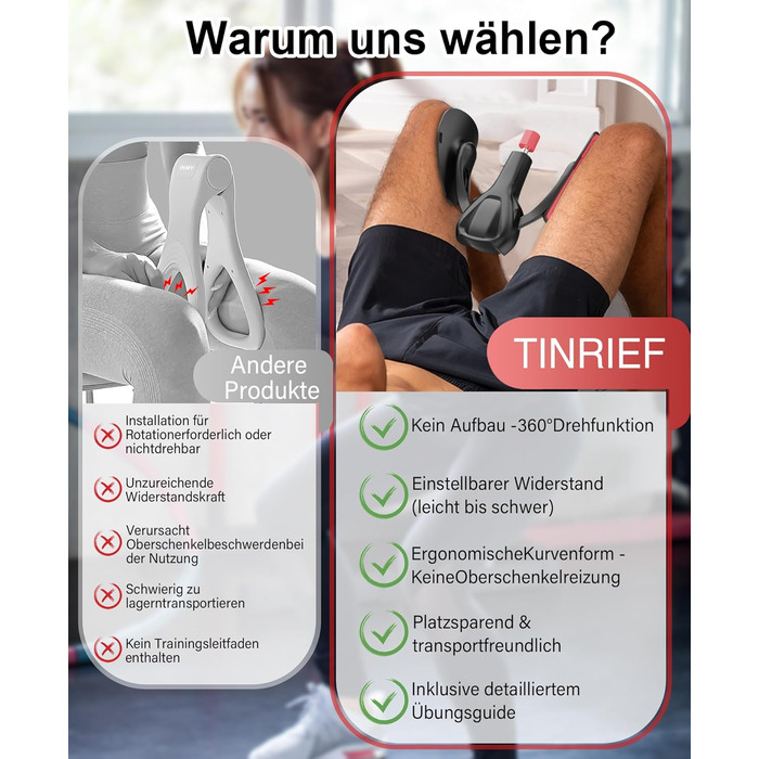 Тренування стегон та тазу: тренажер для жінок та чоловіків, чорний | Фітнес обладнання для дому