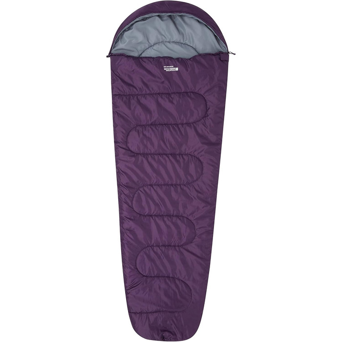 Спальний мішок Mountain Warehouse Basecamp 250 - для дорослих та дітей, блакитно-зелений (темно-фіолетовий)