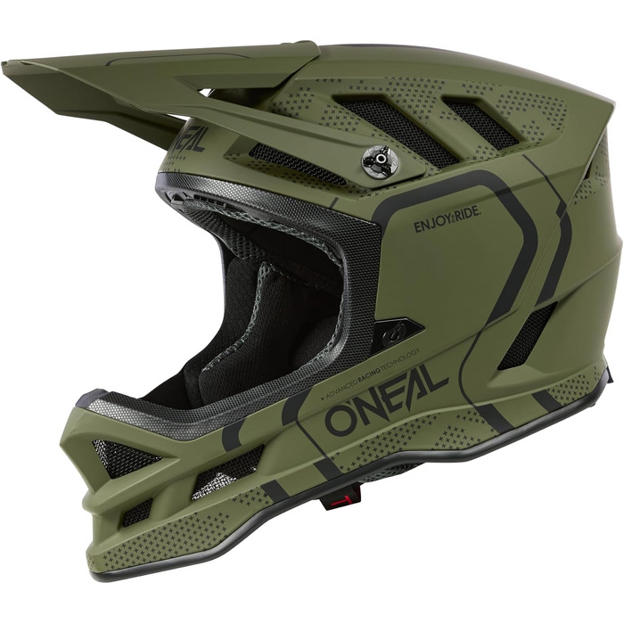 Шолом O'NEAL Blade Polyacrylite Hel Strike чорний/червоний, оливковий/чорний, розмір M