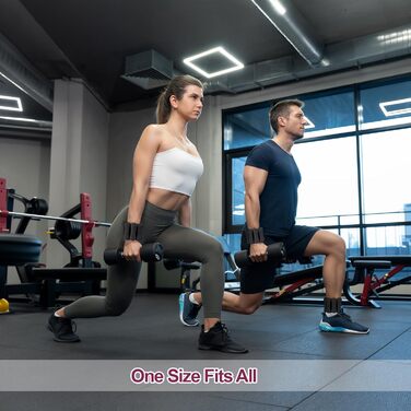 Набір обтяжувачів для ніг та рук WELSPO, 0.9 кг (по 0.45 кг), силіконові обтяжувачі для тренувань, йоги, пілатесу, чорного кольору