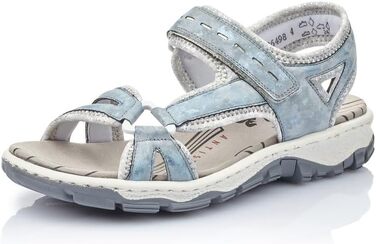 Жіночі сандалії Rieker 68879, блакитні, розмір 38 EU, вузька колодка