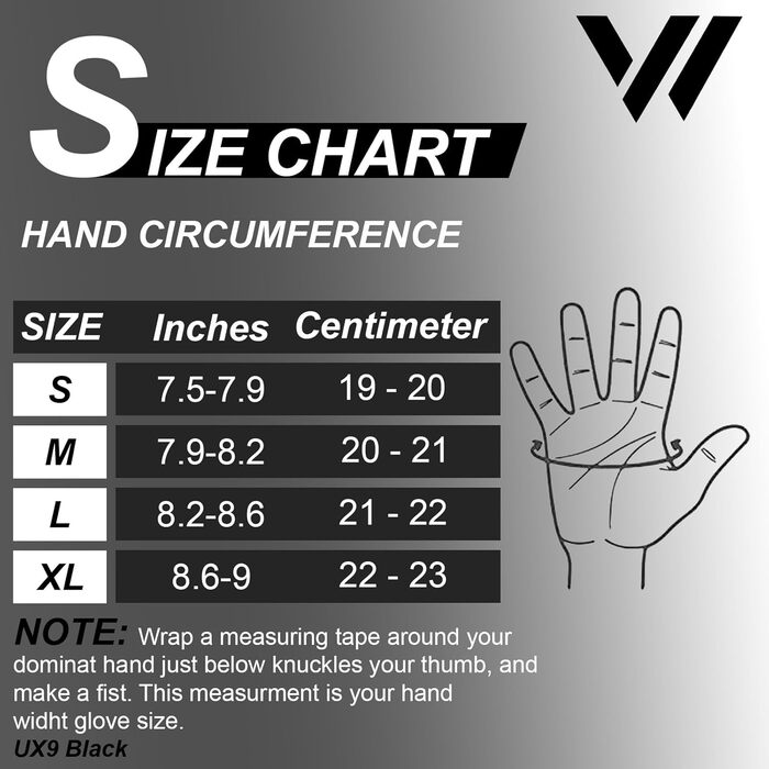 Фітнес рукавички Westwood Fox: дихаючі рукавички для тренувань, важкої атлетики, бодібілдингу та кросфіту (чорний, XL)