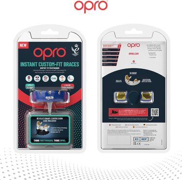 Капа для фіксованих брекетів OPRO Mundschutz – індивідуальна, для боксу, MMA, хокею, регбі, дорослих та дітей (10+). З гарантією стоматолога.
