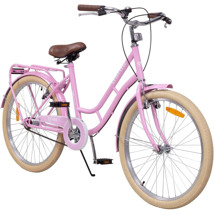 Дитяче велосипед Actionbikes 16/18/20/24 дюймів: V-Brake гальма, захист від бруду, для дівчаток та хлопчиків (Retrostar)