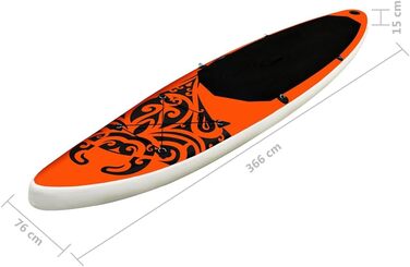 Надувна SUP-дошка vidaXL з веслом, комплект для серфінгу, кілька варіантів