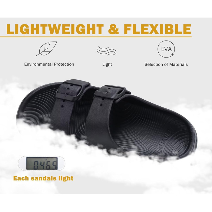 Жіночі сандалі KuaiLu для відновлення, спортивні слайдери з підтримкою склепіння стопи, ортопедичні, проти плоскостопості, чорні, 39 EU