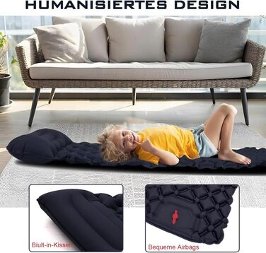 Isomatte Ultraleicht: Саморозгортальний килимок для кемпінгу - блакитний