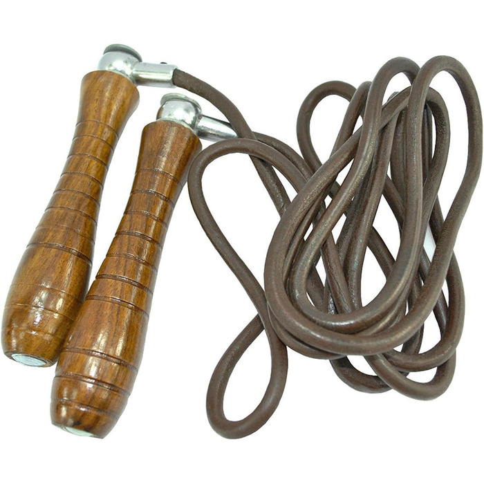 Стрибкова скакалка Senshi Japan з утяженими ручками, анти-втомні ручки, вагова скакалка для чоловіків, жінок та дітей, 600 г – ручки з палісандру