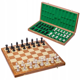 OUTLET — Шахи дерев'яні ТУРНІРНІ №6 Basic — 52 x 52 см