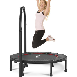 Трамплін для фітнесу DH FitLife складний, Ø102 см, 150 кг, 4 рівня регулювання ручки, стабільний та тихий для дітей та дорослих