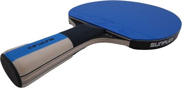Sunflex Color COMP B35 ракетка для настільного тенісу, ITTF, синя, для тренувань та хобі, вигнута ручка, для досвідчених гравців