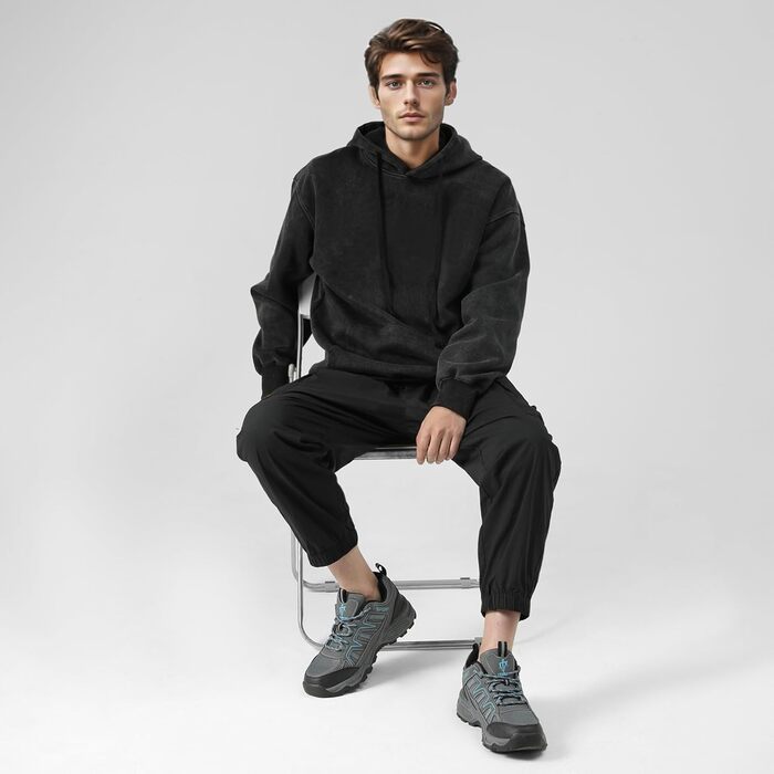 Черевики для хайкінгу чоловічі, дихаючі, трекінгові, легкі та з антиковзаючою підошвою, для трейлраннінгу та активного відпочинку на природі, блакитні, 47 EU