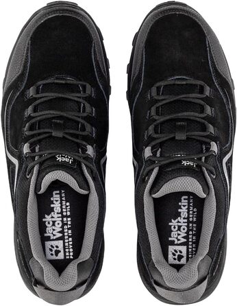 Чоловічі трекінгові черевики Jack Wolfskin Sunset Hike Texapore Low MW, чорні (40.5 EU)