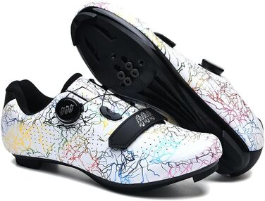 Велосипедні шкарпетки для чоловіків та жінок, шосейні та MTB, сумісні з Look SPD SPD-SL, дихаючі, для їзди на відкритому повітрі (38 EU, білий)